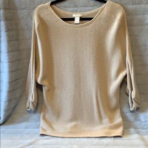 H&M tan knit sweater size small